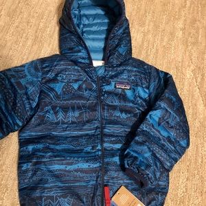 NWT Patagonia Reversible Down Sweater Hoody 4T